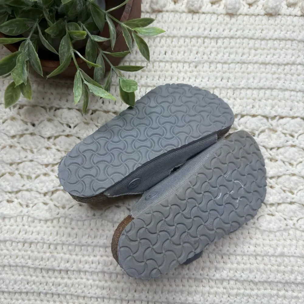 BIRKENSTOCK Kid's 170 27 US 9 9.5 Arizona Banded Buckle Vegan Sandal Shoes Gray
